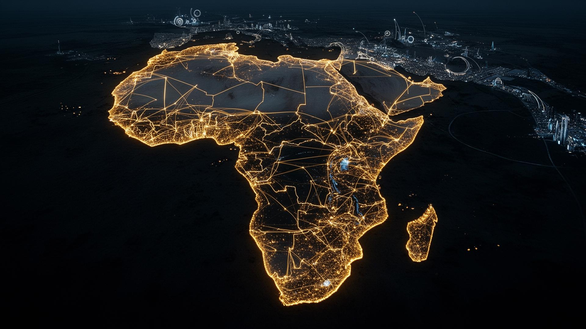 Africa illuminated network